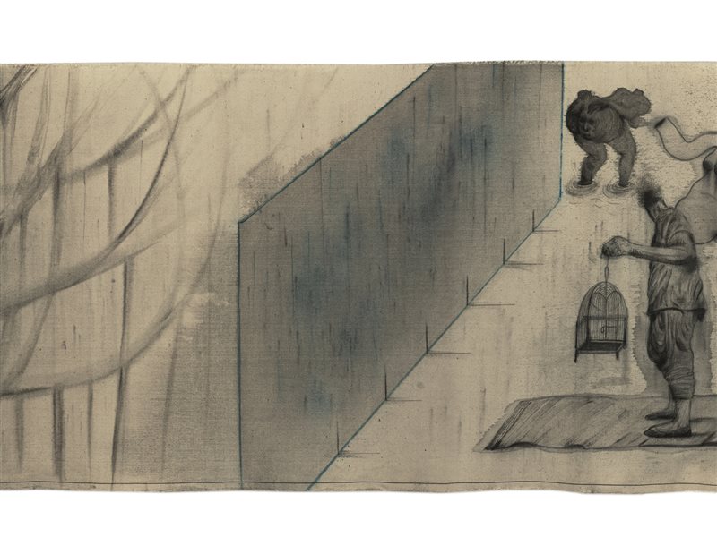 (Detail of the scroll) Tales of a Stateless Parrot