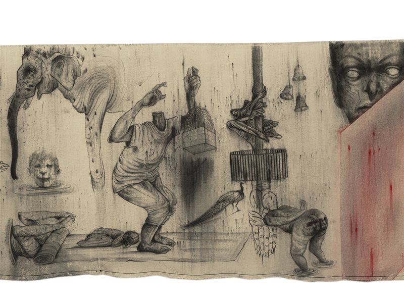 (Detail of the scroll) Tales of a Stateless Parrot
